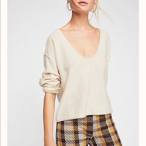 Light grey cashmere sweater!